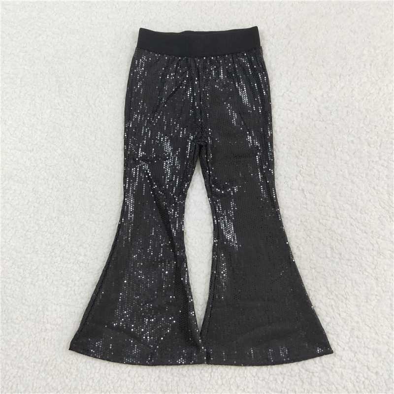 Match Baby Girls Colorful Sequin Sparkle Bell Bottom Pants