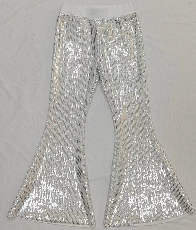 presale P0496 Silver mesh sequined trousers