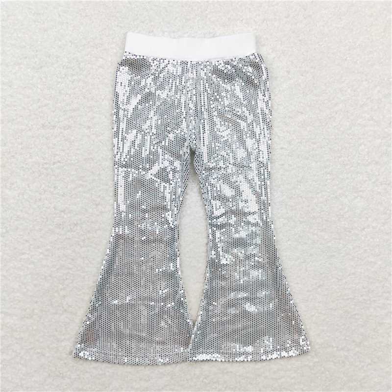 Match Baby Girls Colorful Sequin Sparkle Bell Bottom Pants