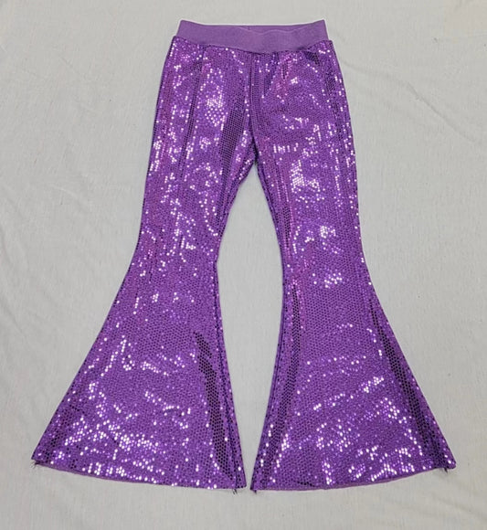 presale P0500 Purple mesh sequined trousers