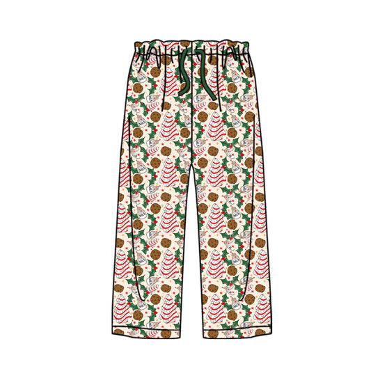 presale P0507 Adult Female Christmas Tree Leaf Biscuit Beige Trousers