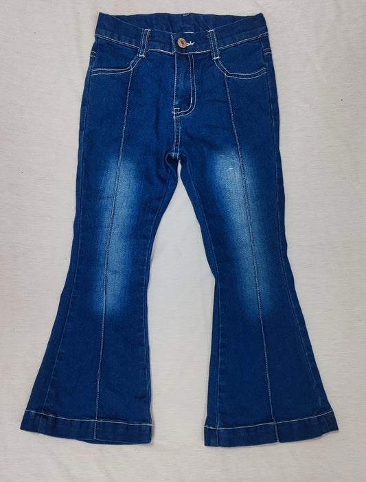 presale P0508  Bleached blue stripe denim trousers