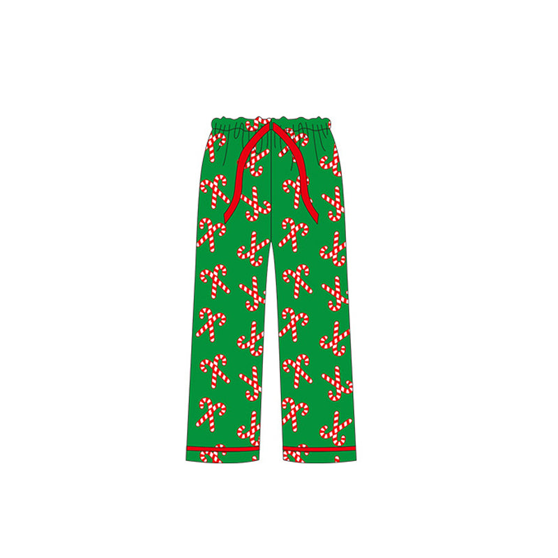 presale P0531 Adult Women Santa Cane Green Pants