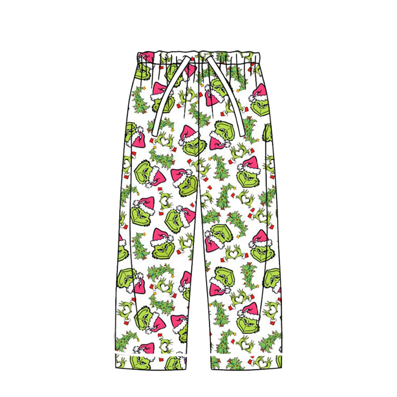 P0542 Adult women's Christmas tree rose red white trousers