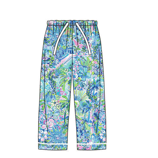 presale P0543 Adult female flower house landscape trousers