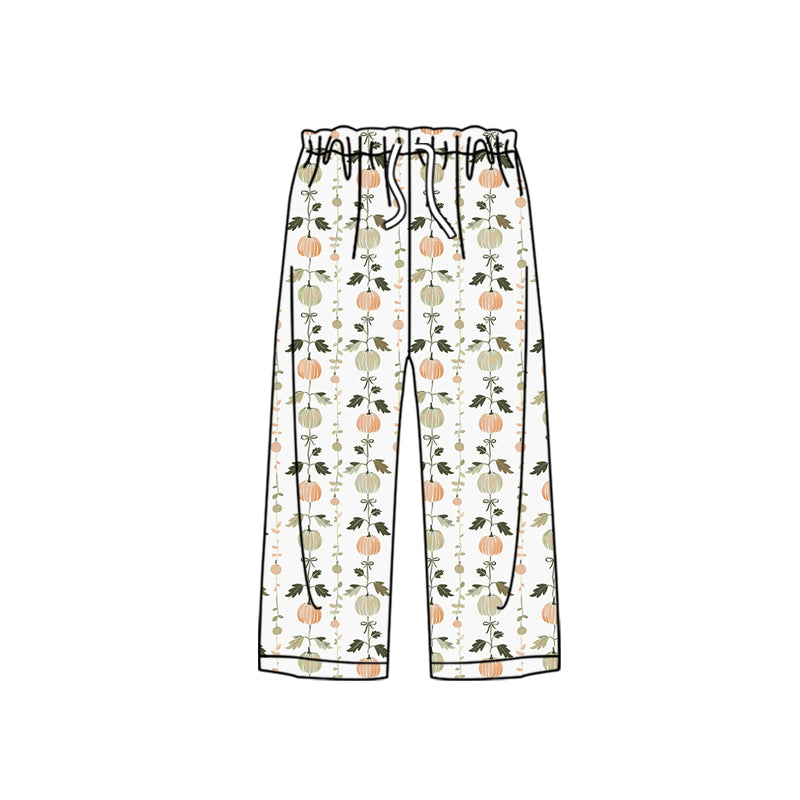 presale P0552 Adult female pumpkin leaf lace white and green trousers