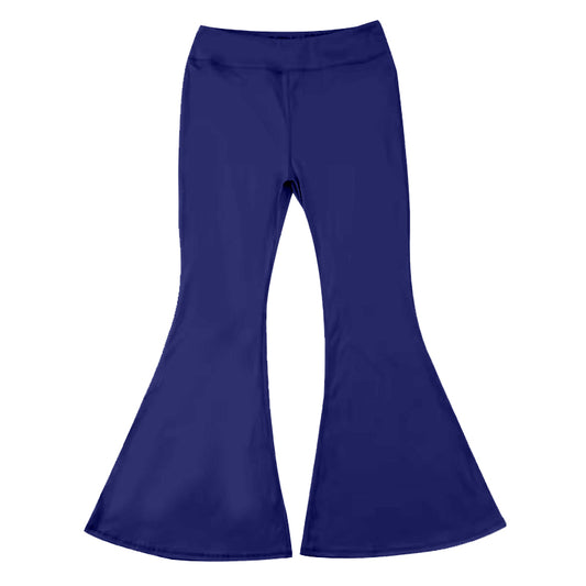 presale P0570 Baby Girls Navy Yoga Active Wear Bell Bottom Pants 2024 7.11