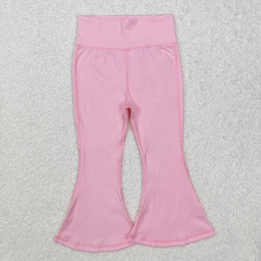 P0576 Baby Girls Light Pink Yoga Active Wear Bell Bottom Pants D 5.7