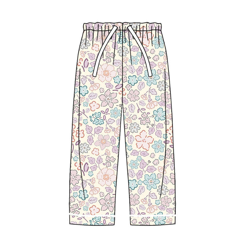 presale P0612 Adult female blue lace beige trousers with flowers  2024 8.2