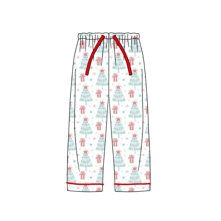 presale P0614 Adult female Christmas tree gift red and white trousers  2024 8.5