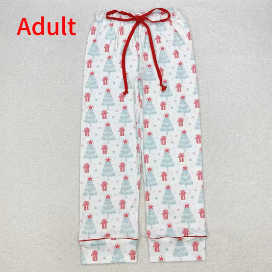 P0614 Adult female Christmas tree gift red and white trousers