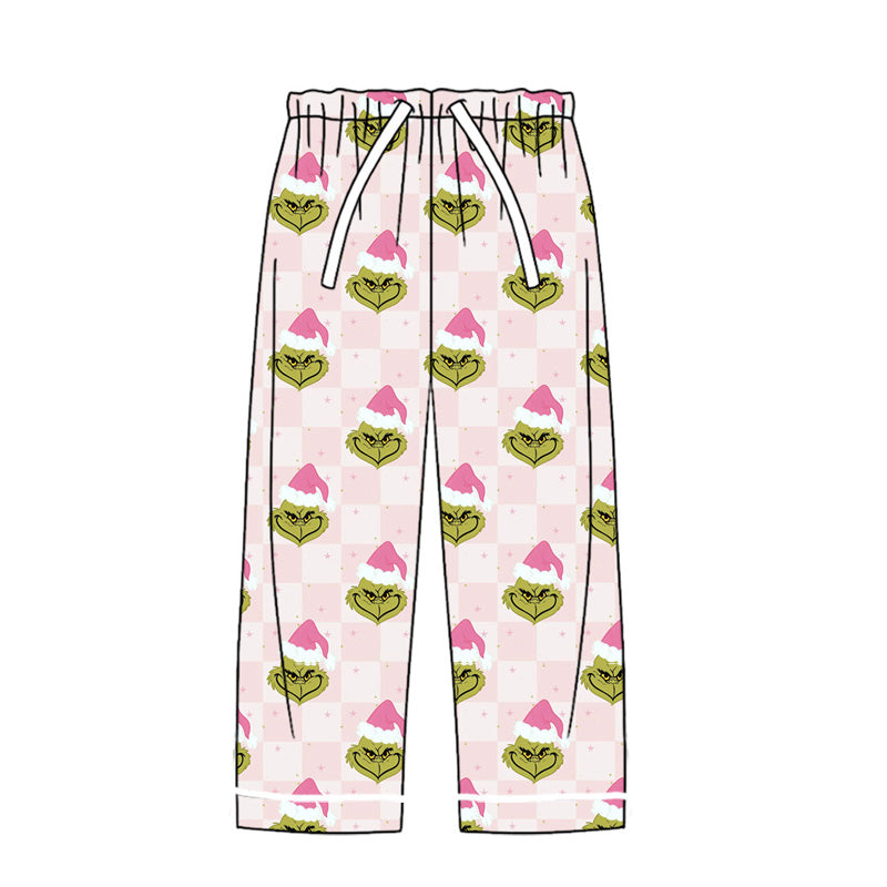 presale P0620 Adult women's plaid pink trousers  2024 8.14