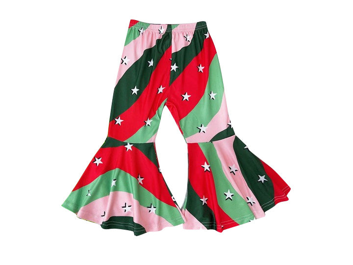 presale P0628  Christmas Star Red and Green Striped Trousers  2024 8.22