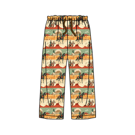 presale P0635 Adult male horse riding desert beige green trousers   2024 8.29