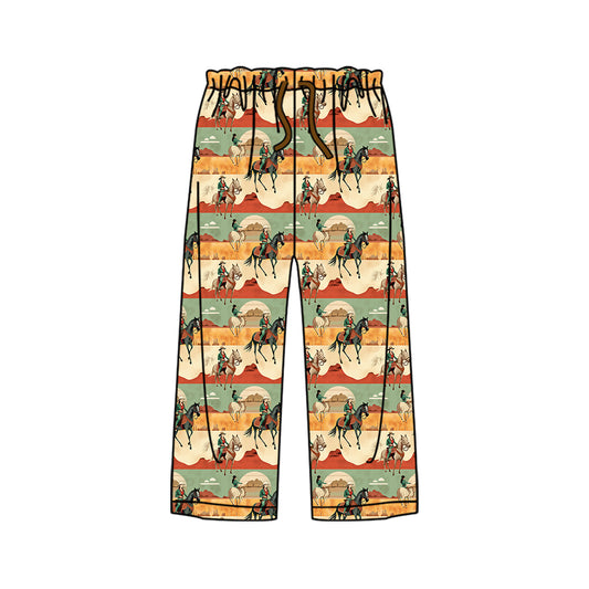 presale P0635 Adult male horse riding desert beige green trousers 2024 8.29