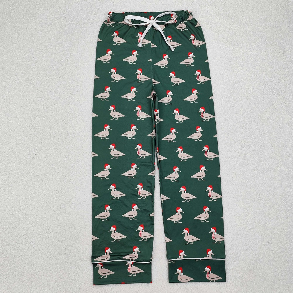 P0636  Adult Male Christmas Duck Green Pants