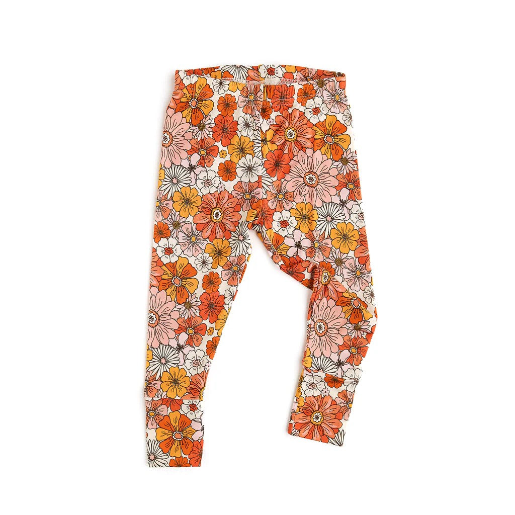 presale P0640 Beige trousers with orange flowers   2024 8.29