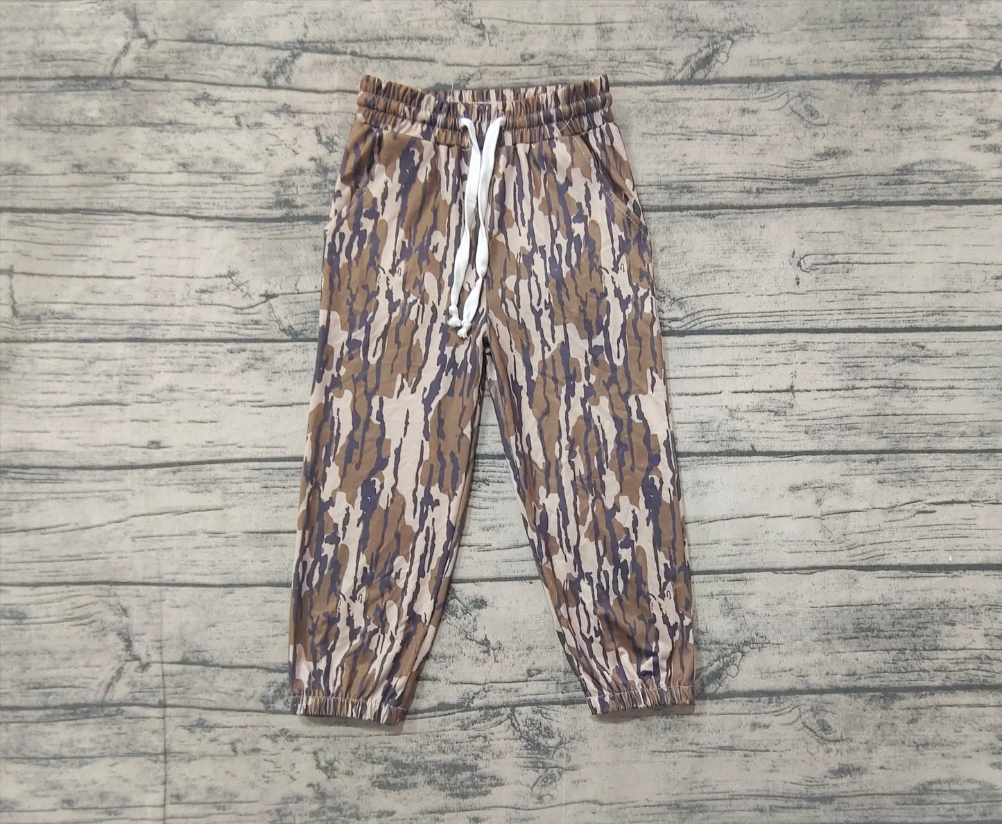 P0649  Camouflage Army Green Drawstring Trousers