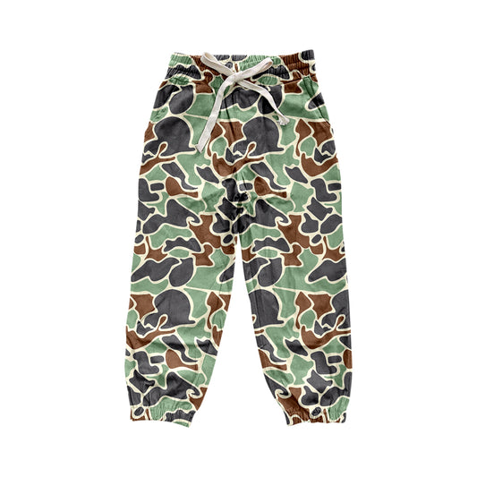 presale P0653  Camouflage brown and green drawstring trousers 2024 9.6