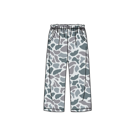 presale P0656 Adult female camouflage gray blue trousers pajamas 2024 9.6