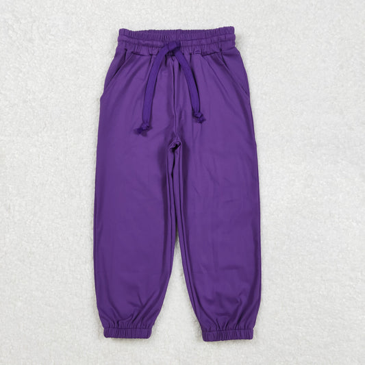 P0670 Purple loose drawstring yoga pants