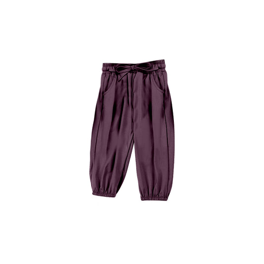 presale P0673 Maroon Loose Drawstring Yoga Pants 2024 9.21