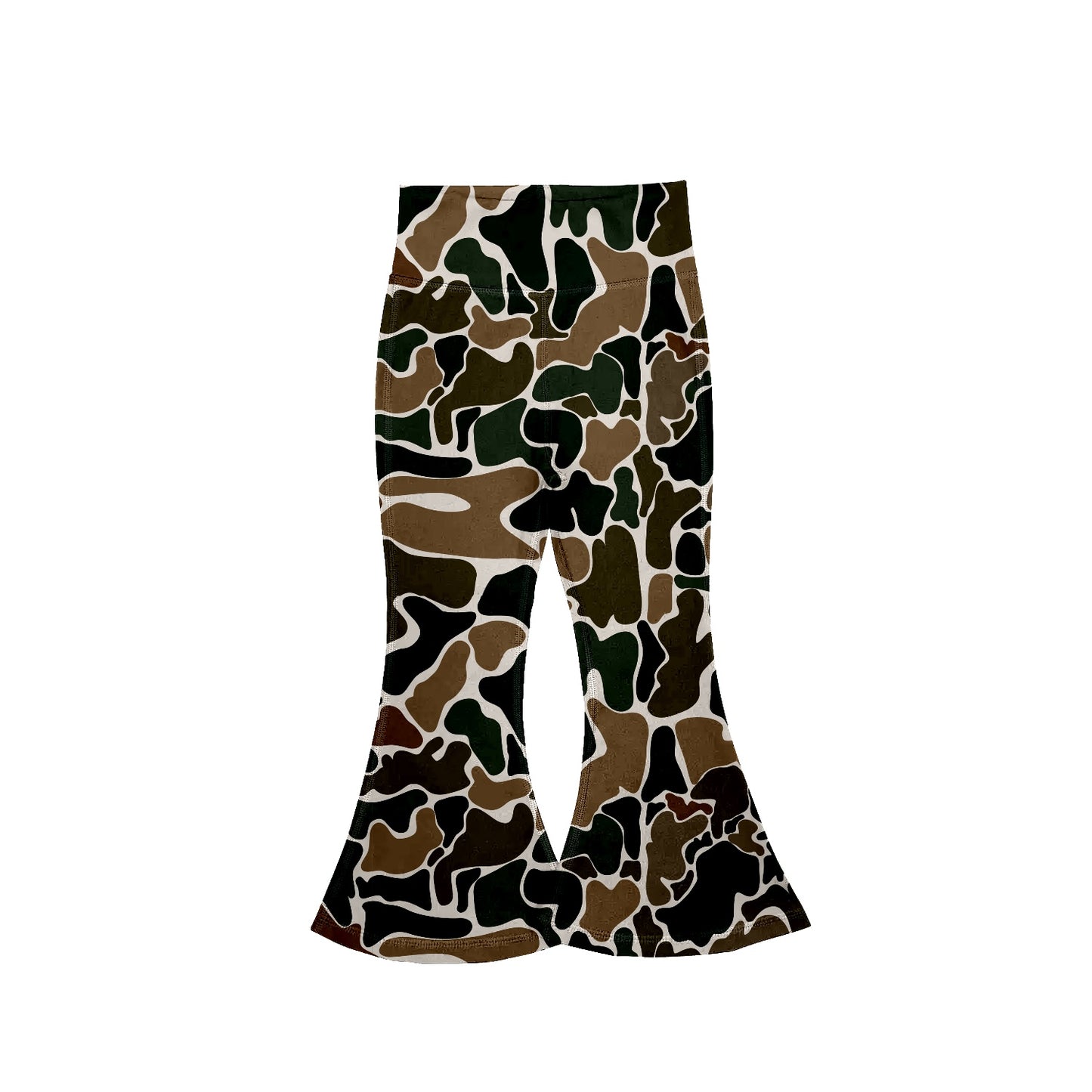 presale P0692 Camouflage Beige Yoga Wear Flared Pants  2024 10.10