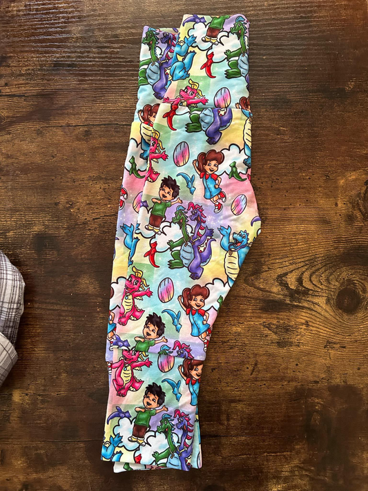 presale P0704 Cartoon dinosaur colorful trousers   2024 10.16