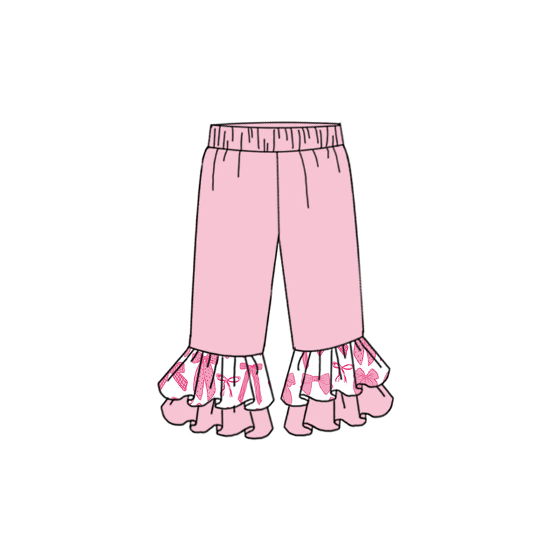presale P0723  Baby Girls Double Ruffles Pants Bottoms  2024 11.16