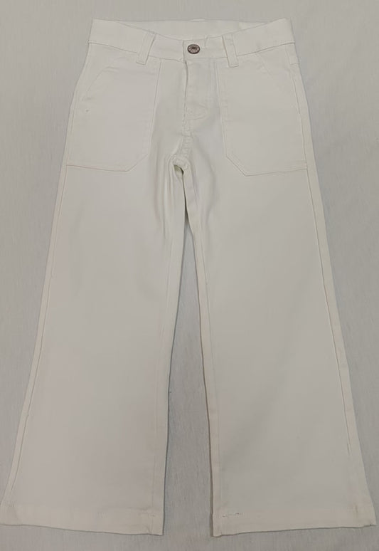 presale P0754 Solid White Straight Jeans D 3.18