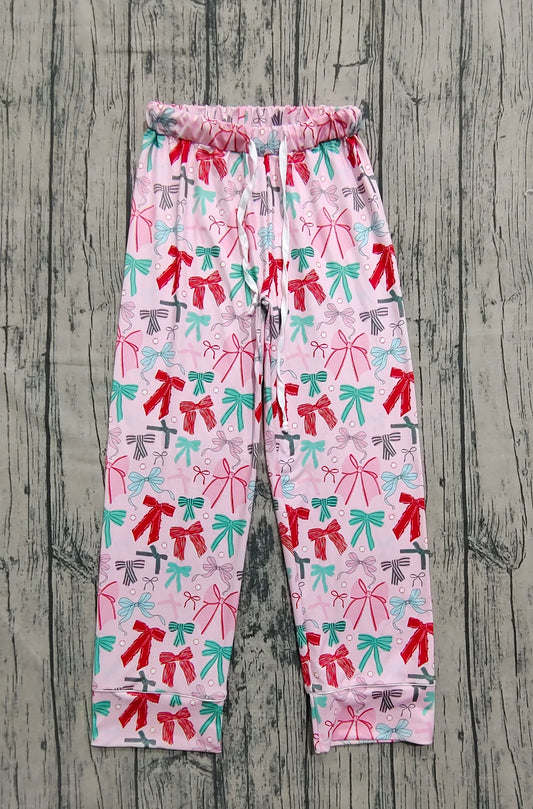 presale P0766 Adult Women Colorful Bows Flame Pants  D 7.16