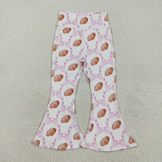 P0780 Baby Girls Pink Bow Footballs Plaid Yoga Active Bell D 828