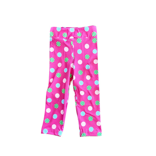 presale P0790 Baby Girls Hot Pink Christmas Candy Legging Pant D 7.3