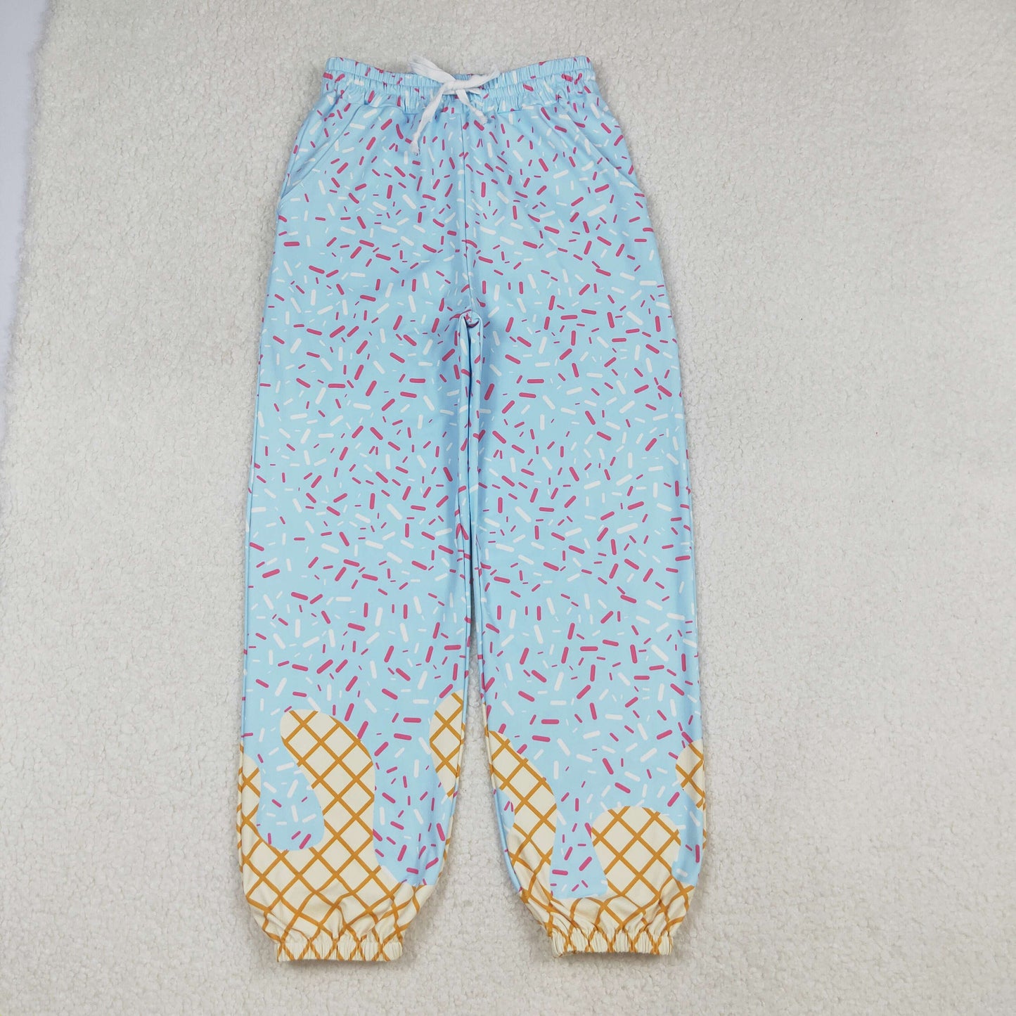 Mommy and Me Baby Girls Blue Drip Team Pockets Yoga Active Pants D 909