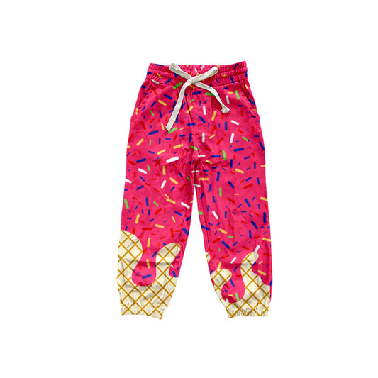 presale P0822 Ice Cream Rose Red Lace-Up Yoga Pants  D 7.29