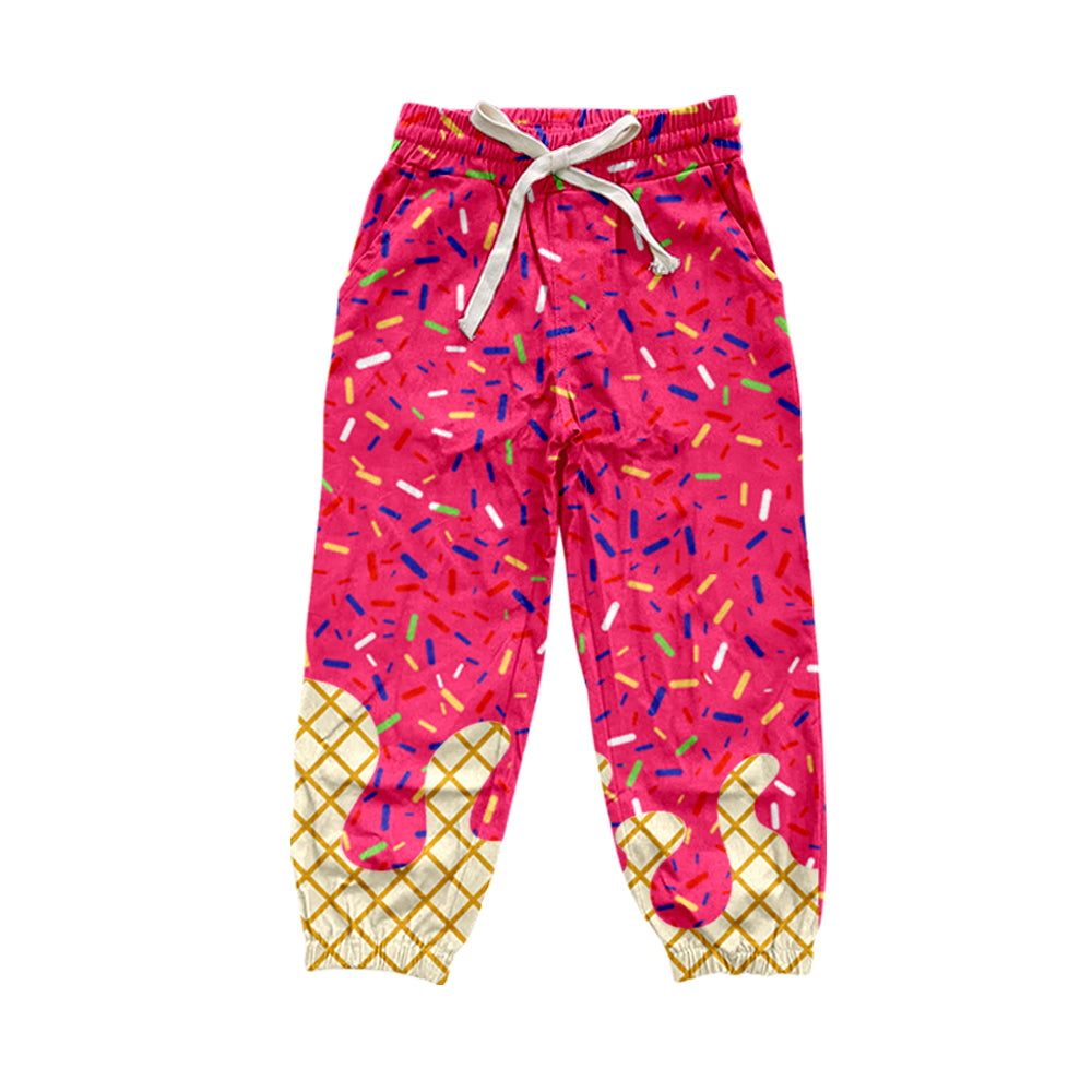 presale P0813 Adult Women Red Drip Pockets Yoga Team Pants D 7.29