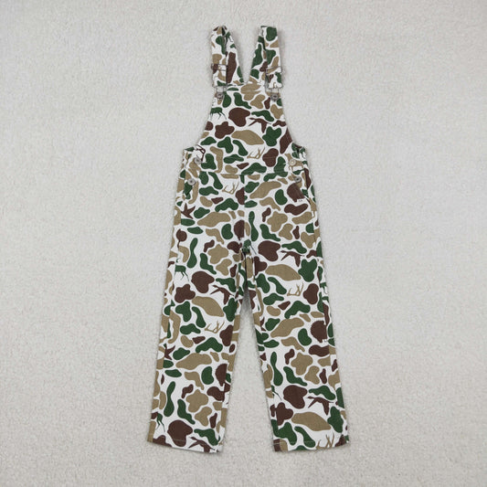 P0828 Baby Boys Deer Ducks Turkey Camo Hunting Denim Jumpsuits D 1110