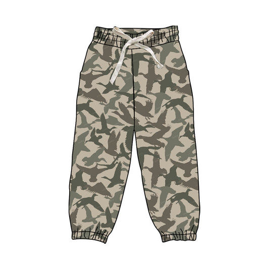 presale P0830 Adult Women Olive Ducks Camo Yoga Jogger Bottom D 830