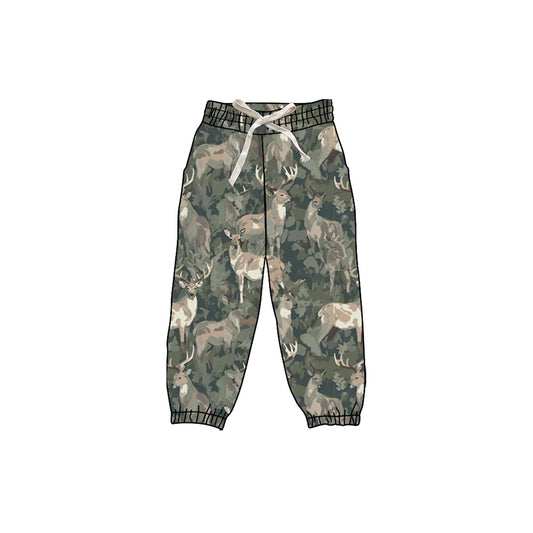 presale P0834 Baby Girls Olive Ducks Camo Yoga Jogger Bottom D 901