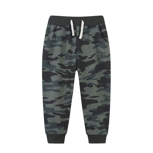 presale P0860 Baby Boys Western Dark Grey Camo Pockets Legging Pants With Belt D 916