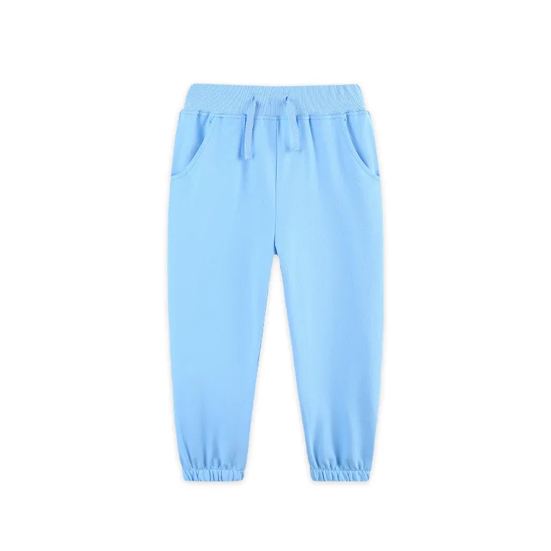 presale P0880  Baby Girls Blue Pockets Leggings Pants With Belt  D 925