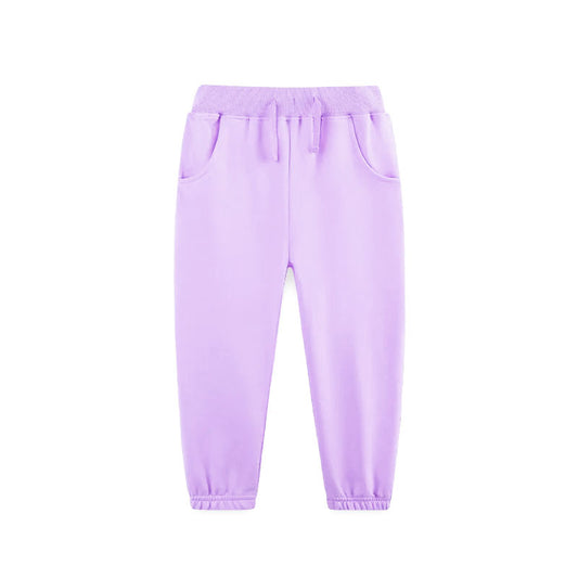 presale P0881  Baby Girls Lavender Pockets Leggings Pants With Belt  D 925
