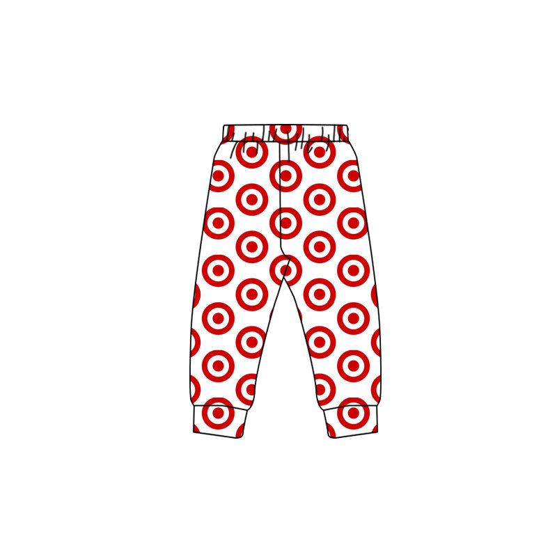 presale P0909 Baby Boys Red Print Jogger Pants  D 1017