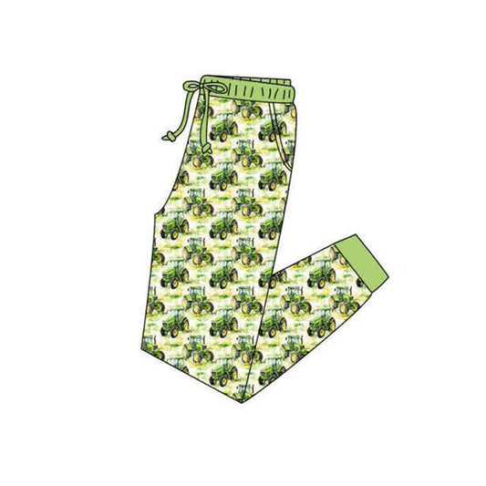 presale P0951 Adult Men Green Trucks Plaid Farm Pockets Pants Bottom  D 1021