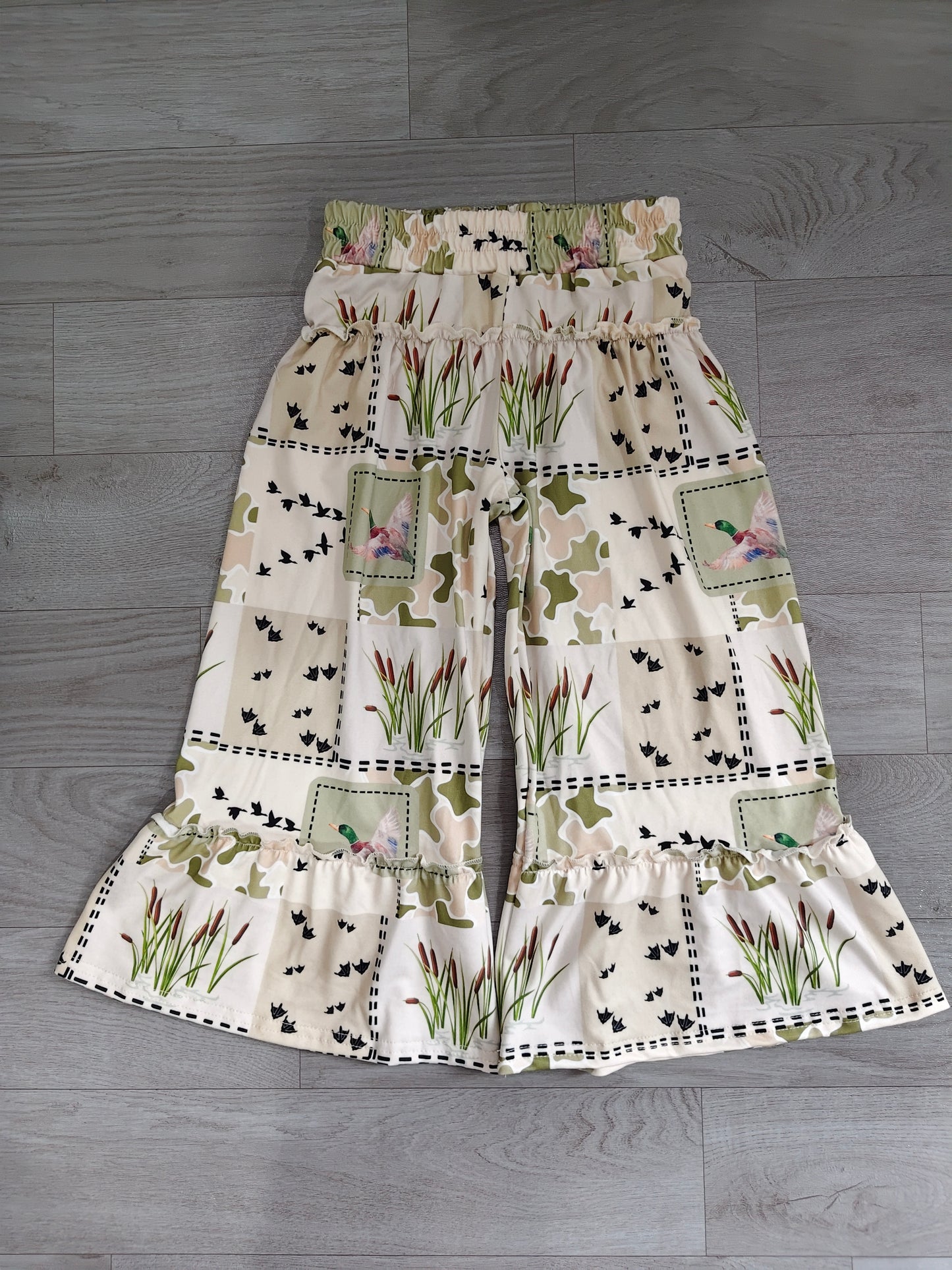 pre order mallard patchwork girl pants
