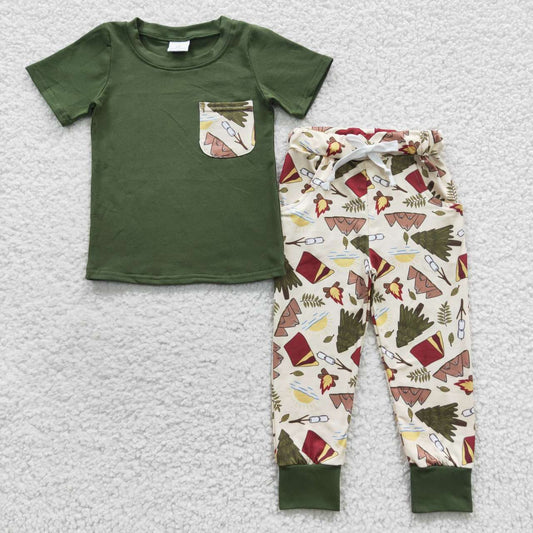 BSPO0127 Camping Adventure Torch Tree Tent Short Sleeve Trousers Set D 5.15