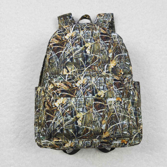 BA0139 Straw Camouflage Leaf Backpack