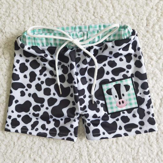 boy's clothing cow print swimsuit trunk boy