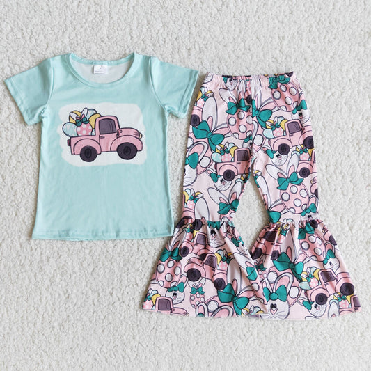 easter egg truck girl’s outfit