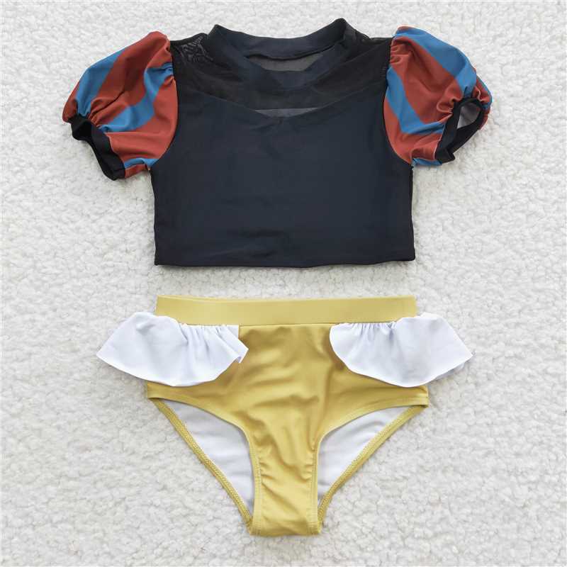 Match 7 Colors Baby Girls Two Pieces Beach Wear Swimsuits  D 3.17